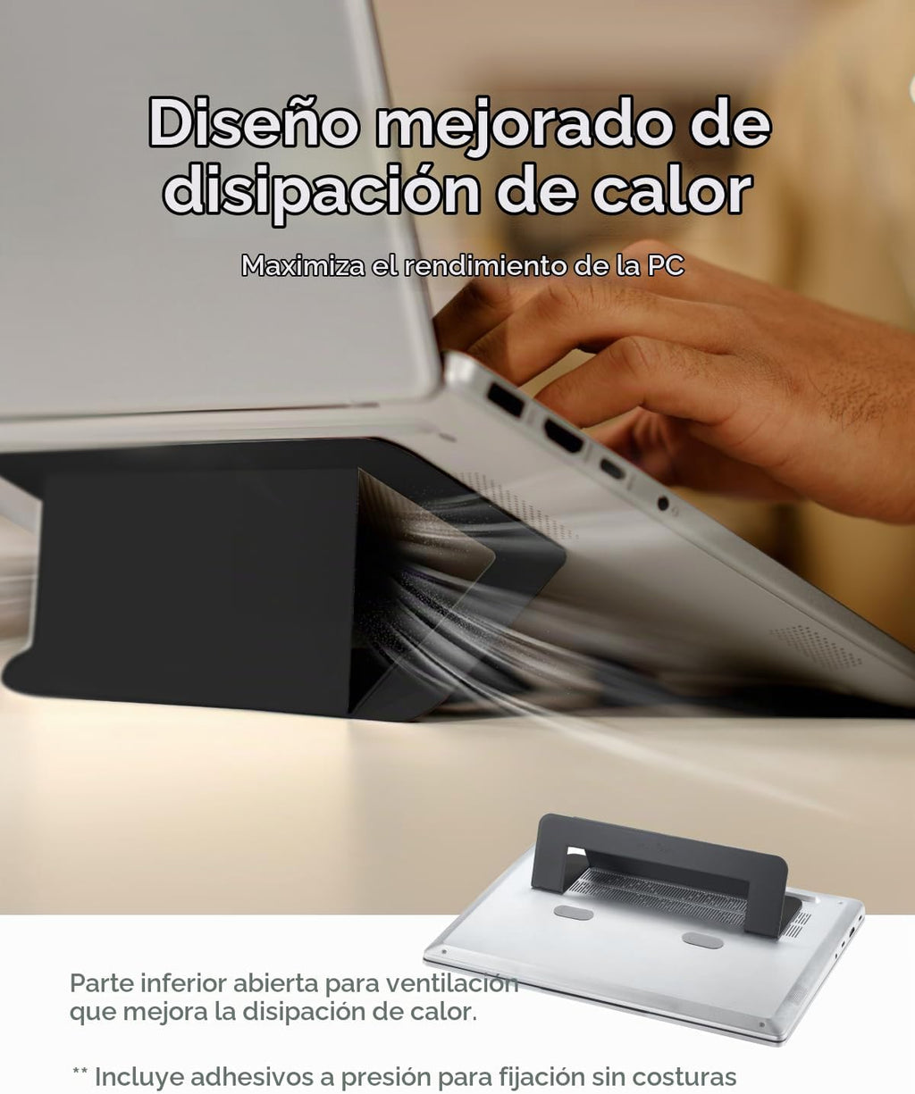 MOFT Soporte adhesivo para laptop Airflow, elevador delgado y portátil para