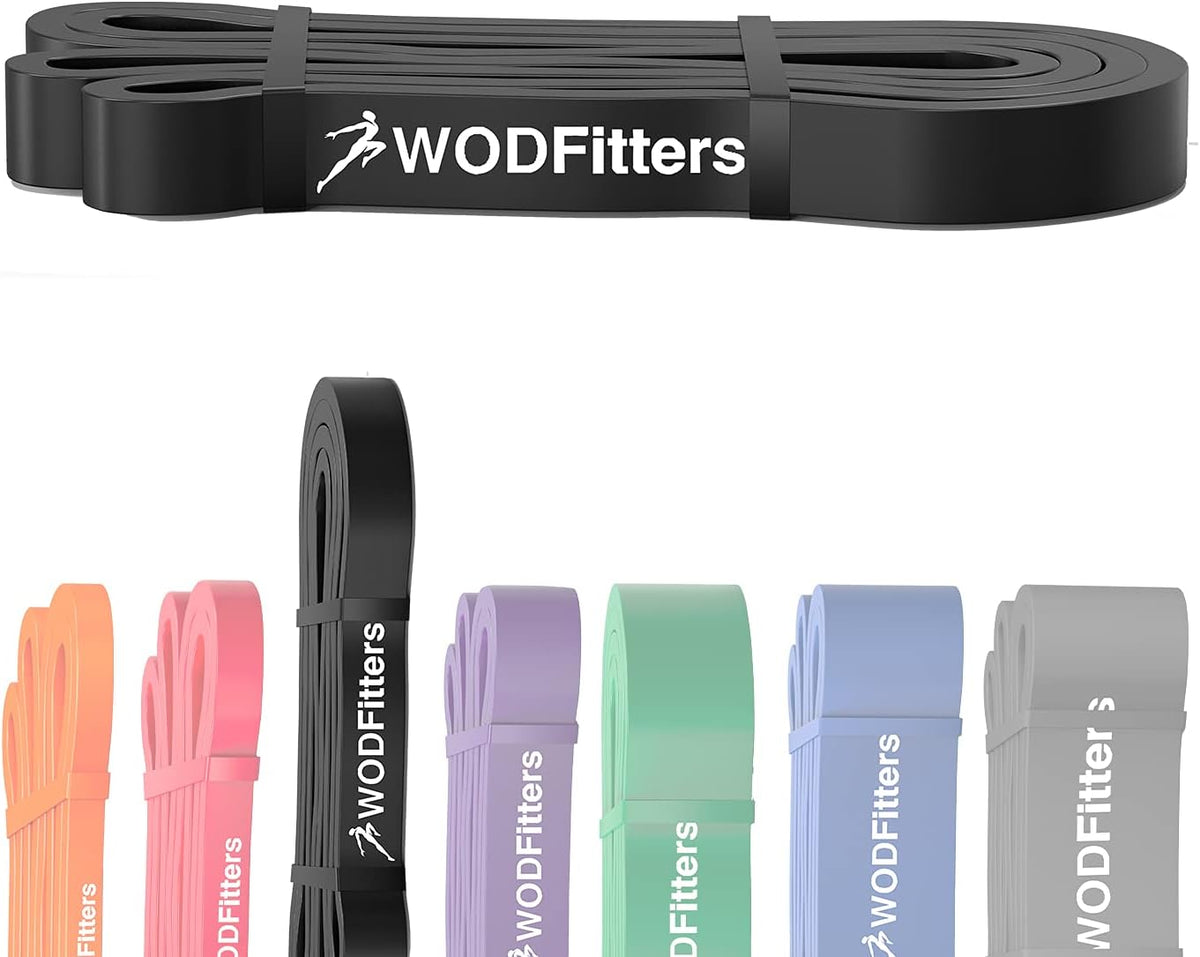 WODFitters Banda de Asistencia para Dominadas para Estiramientos, Entrenamientos de Movilidad, Calentamiento, Recuperación, Levantamiento de Potencia, Fitness en Casa y Ejercicio..