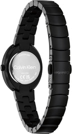 Reloj de cuarzo para mujer Calvin Klein Twisted Bezel - Pulsera, Caja pequeña, Resistente al agua hasta 30m - Reloj moderno y versátil - Regalo para ella 24mm