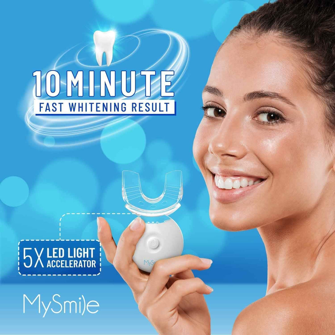 Kit de blanqueamiento de dientes MySmile con luz LED, blanqueador r...