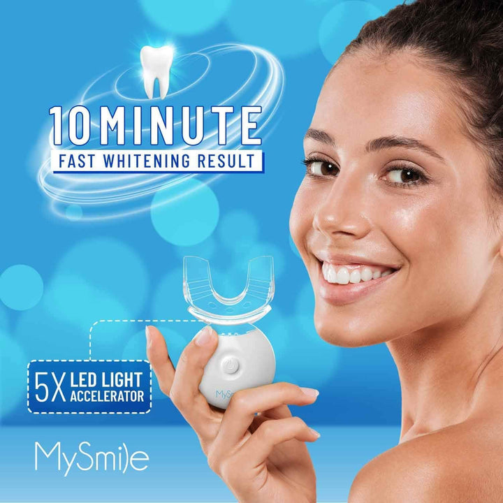 Kit de blanqueamiento de dientes MySmile con luz LED, blanqueador r...