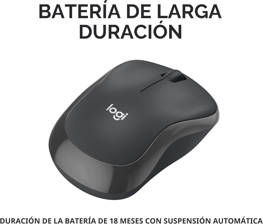 Logitech M240 - Ratón Bluetooth silencioso, inalámbrico, compacto,...