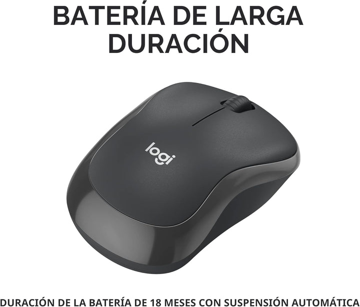 Logitech M240 - Ratón Bluetooth silencioso, inalámbrico, compacto,...