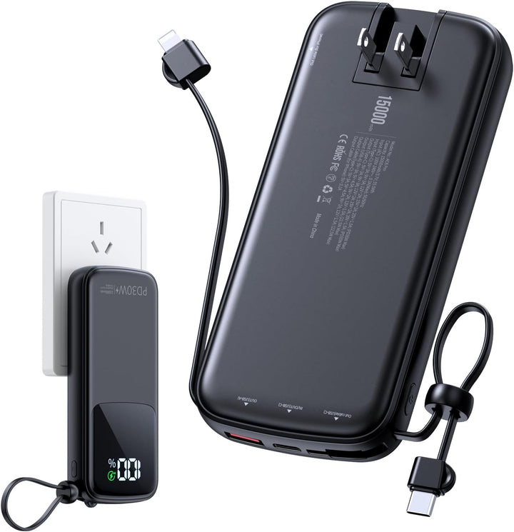 LOVELEDI Cargador portátil - Banco de energía - 15000mAh Banco de e...