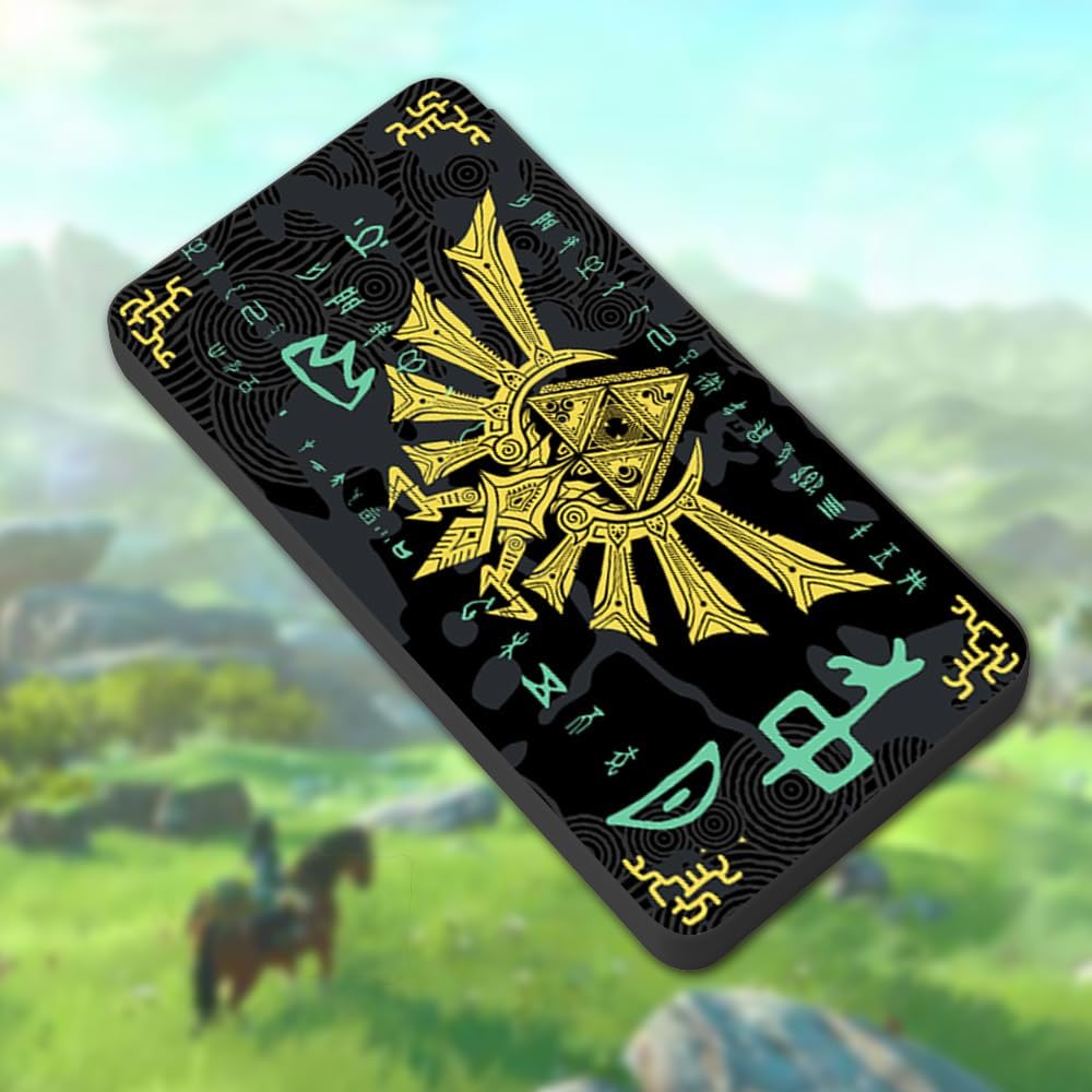 PERFECTSIGHT Funda para tarjetas de juego de 48 interruptores para Nintendo Switch OLED/ Lite, funda de cartucho para 2 juegos para tarjetas de juego y tarjetas SD, caja de almacenamiento compacta portátil Kawaii, Black Kingdom