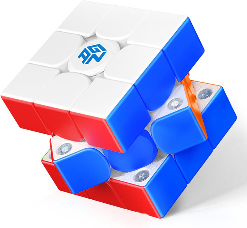 GAN 356 ME, Speed Cube 3x3 Juguete de Rompecabezas Magnético con 48 Imanes GES Pro+ Personalizado 12 Configuraciones de Tensión, Ideal para Niños, Chicos y Adultos, Versión Mejorada GAN 356 M, Versión