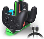 Cargador de controlador Switch 2, base para controladores Joy-Con 2 y Pro