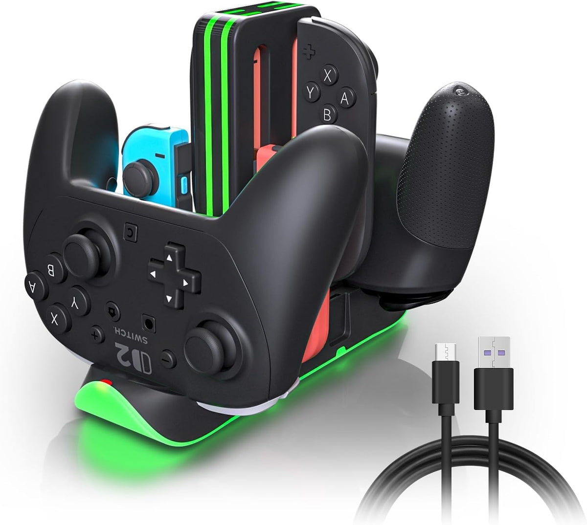 Cargador de controlador Switch 2, base para controladores Joy-Con 2 y Pro