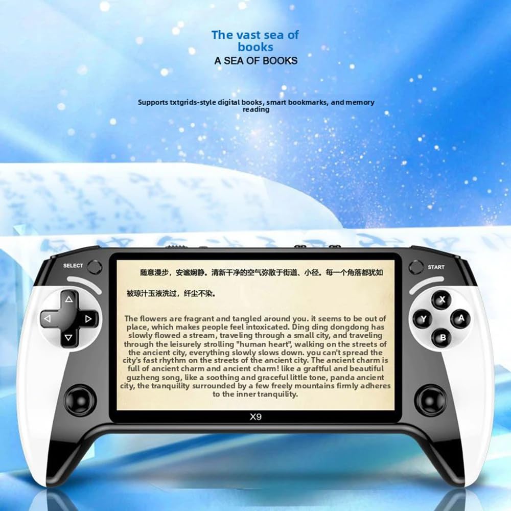 Consola de Mano Retro X9 - Consola de Juego Portátil con Pantalla IPS HD de 5.5 pulgadas, Juegos Clásicos, Soporta Conexión a TV, Más de 10 Emuladores y 5 Horas de Duración de Batería