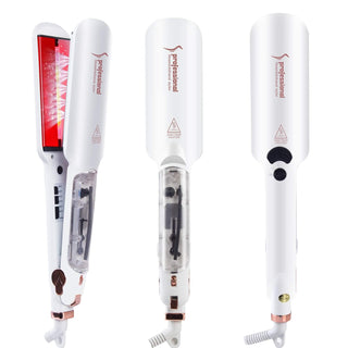 DORISILK Plancha de vapor 2 en 1 para alisar el cabello y rizador,...