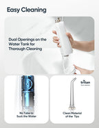 Flosser PRO, irrigador dental portátil y con tirantes