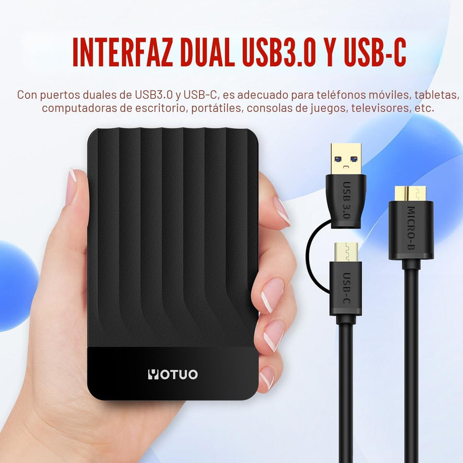 YOTUO - Disco duro externo portátil de expansión de almacenamiento...