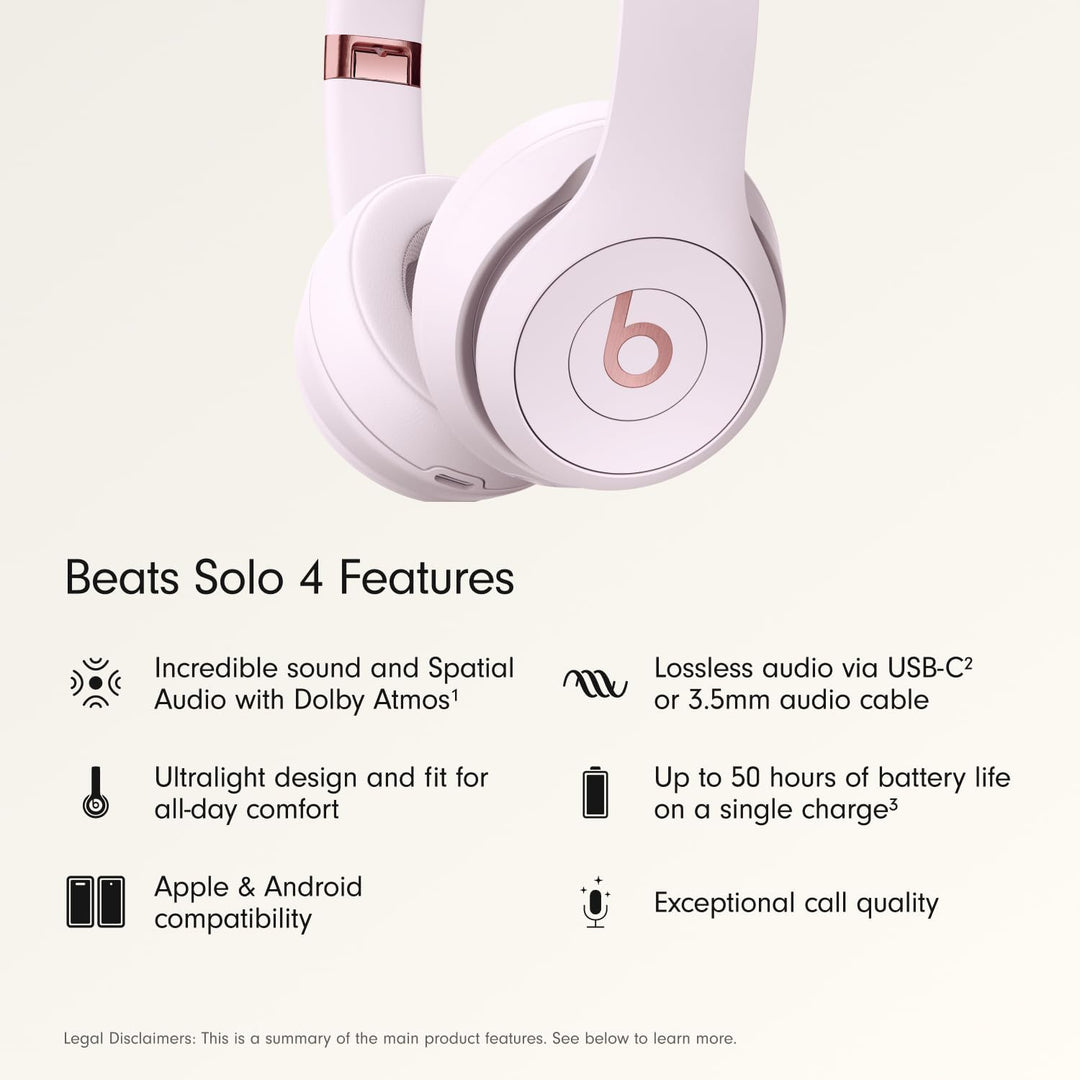 Beats Solo 4 Audífonos inalámbricos Bluetooth en la oreja, batería...