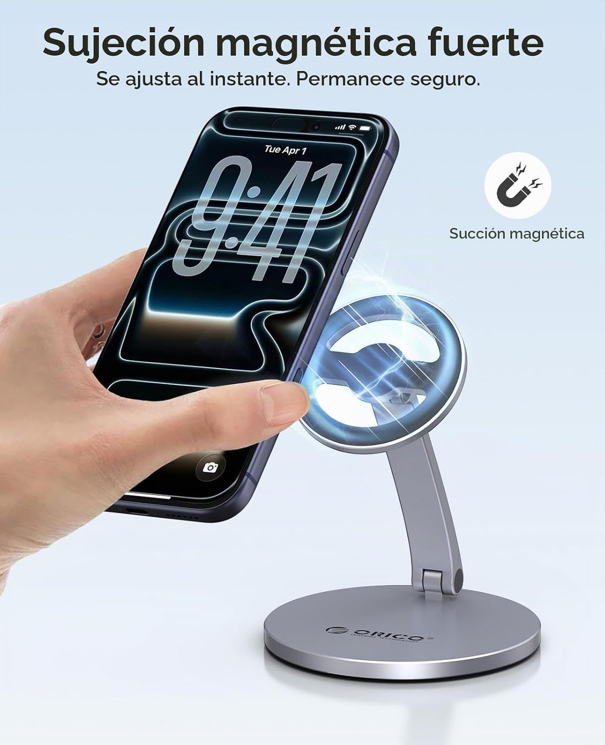 ORICO Soporte magnético para teléfono MagSafe, soporte de aluminio