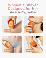 UNIMIKO Afeitadora eléctrica para mujer, impermeable, mini maquinil...