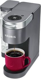 Keurig K-Supreme - Cafetera de cápsulas K-Cup de una sola porción, tecnología MultiStream, 4 tamaños de preparación, depósito extraíble de doble posición de 66 onzas, gris