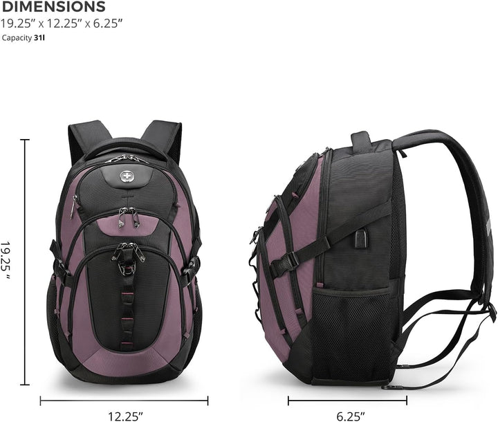 swissdigital Mochila para portátil de viaje de negocios, para hombr...