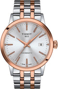 Reloj Tissot Classic Dream automático suizo, 1.654 in, esfera plateada, reloj para hombre