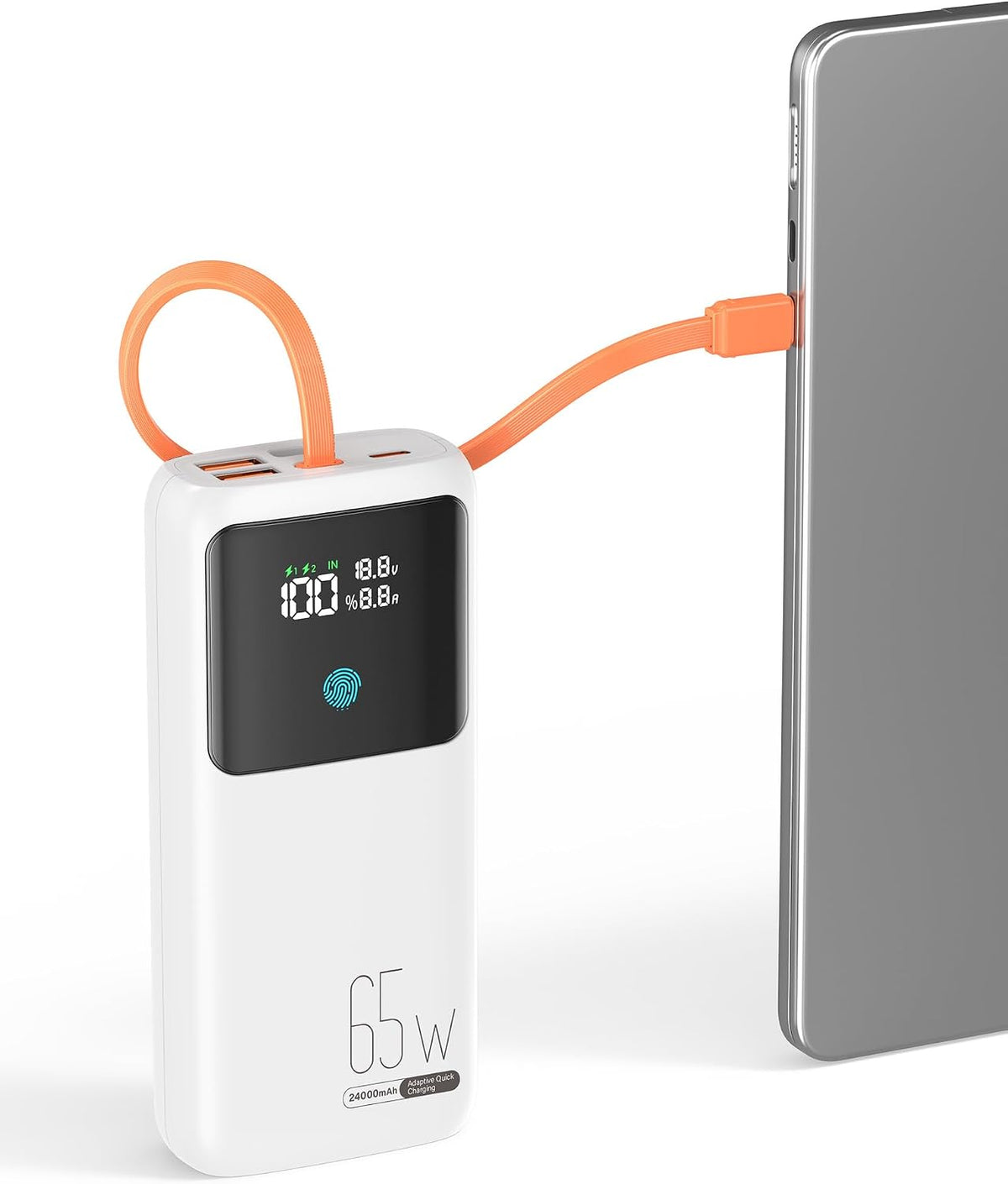 Cargador portátil, banco de energía para computadora portátil, 65 W...