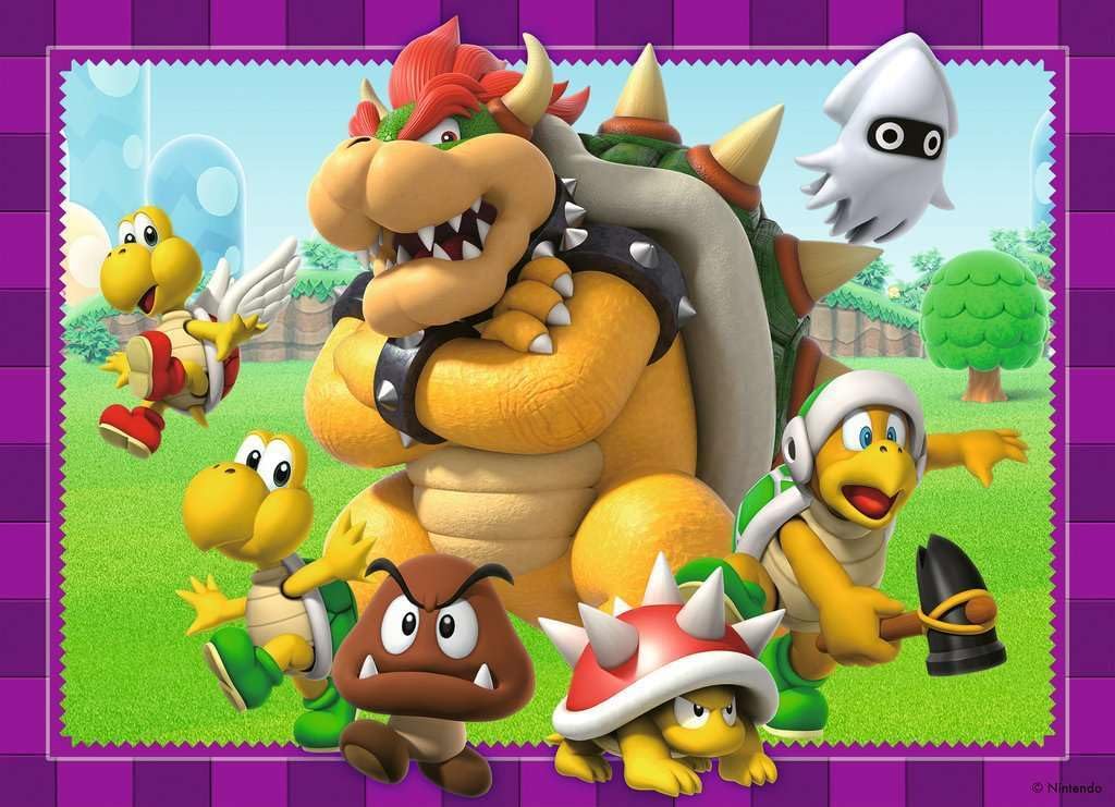 Rompecabezas infantil 4 x 100 piezas - Nintendo Super Mario - Time para Mario