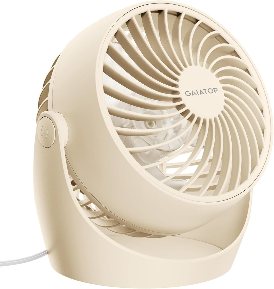 Gaiatop Ventilador de escritorio, ventilador eléctrico portátil de...