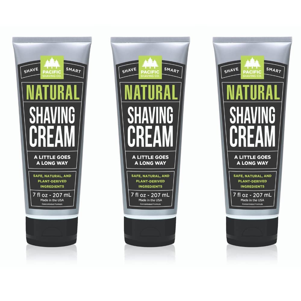 Pacific Shaving Company Crema de afeitar natural, manteca de karité...
