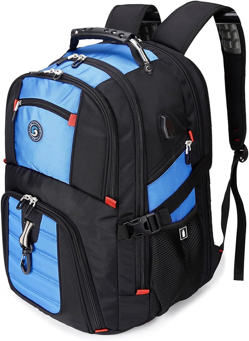 SHRRADOO Mochila de viaje extra grande para laptop de 50L con puert...
