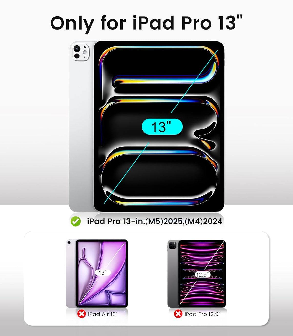 para iPad Pro Protector de Pantalla 13 Pulgadas M5/M4