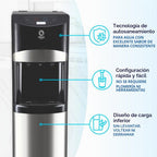 Primo Dispensador de agua de 2 temperaturas Pro de carga inferior