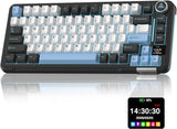 SOLAKAKA A75 PRO Teclado negro para juegos 75% mecánico inalámbrico...