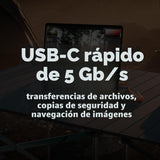 LaCie Disco duro externo resistente USB-C de 2 TB HDD portátil \u20...