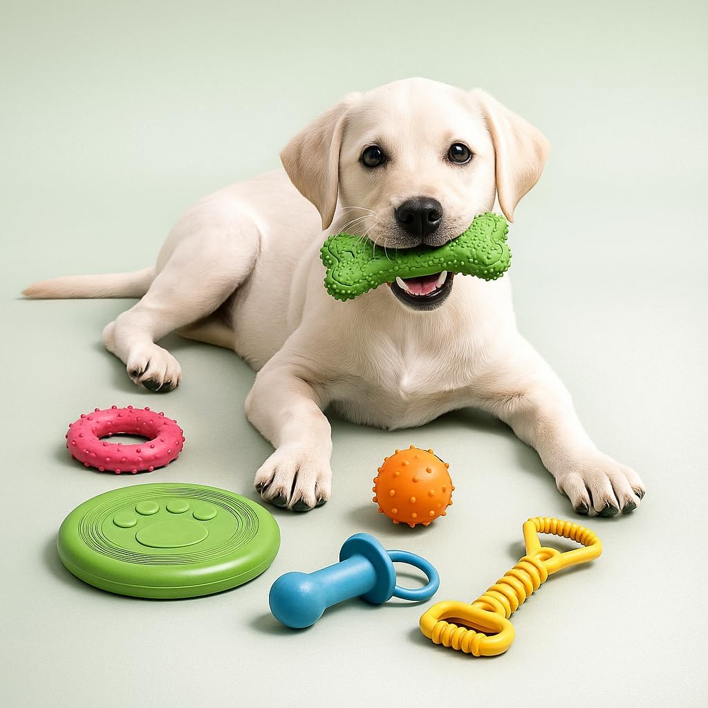 Jalousie, juguete de masticación de goma natural para juego interactivo, pelota de juguete, cuerda de goma, juego de valor para razas pequeñas a medianas, perro mestizo, cachorro