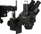 AmScope SM-4TZZ-B - Microscopio estéreo trinocular con zoom, color negro