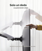 Brazo de monitor resistente para pantallas curvadas ultraanchas de 34 a 49 pulgadas