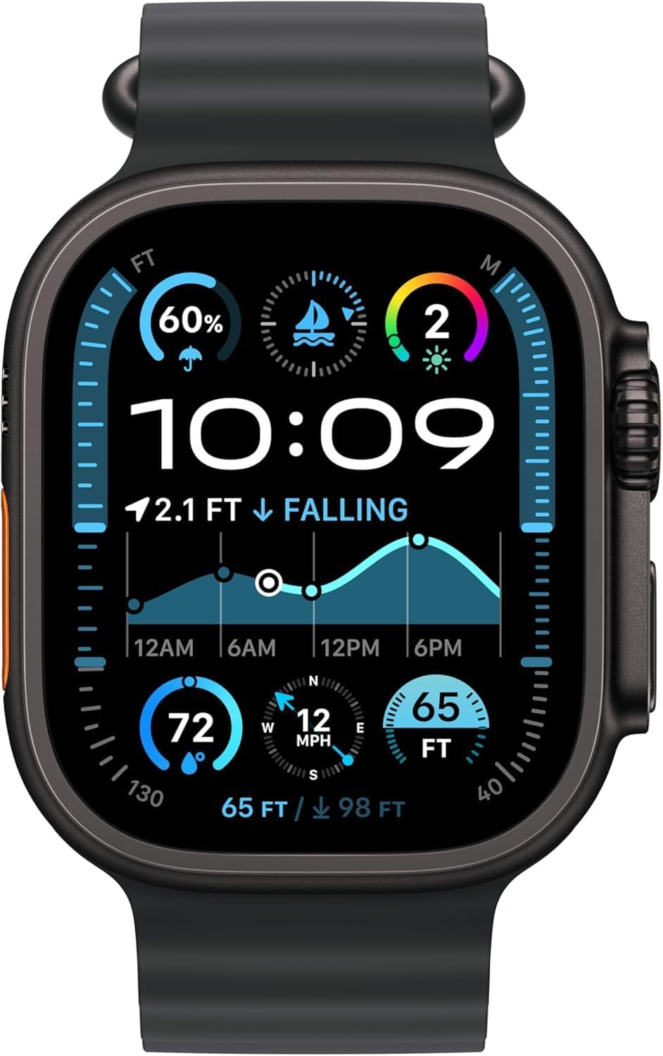 Apple Reloj Ultra 2 - Funda de titanio con correa Black