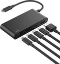 Belkin USB C Hub, Hub de 5 puertos con pantalla HDMI 4K a 60Hz, entrega de alimentación de 100W, transferencia rápida de datos 10Gbps, adaptador multipuerto USB C - Compatible con MacBook, iPad Pro