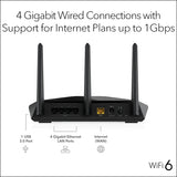 NETGEAR Nighthawk Router WiFi 6 (RAX30) Router Gigabit de doble ban...