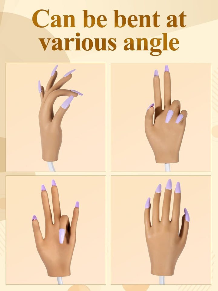Mano de práctica para uñas acrílicas - Mano de práctica de uñas de...