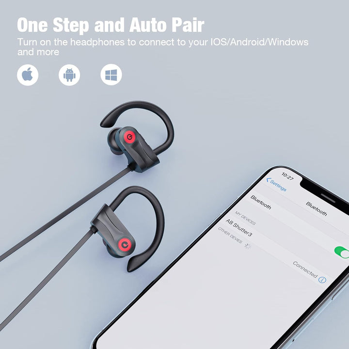 Auriculares Bluetooth Boean, auriculares inalámbricos con 16 horas...