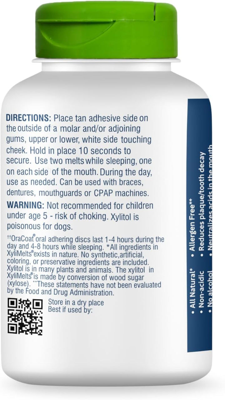 Oracoat XyliMelts para la boca seca de noche o día - Discos adhesiv...