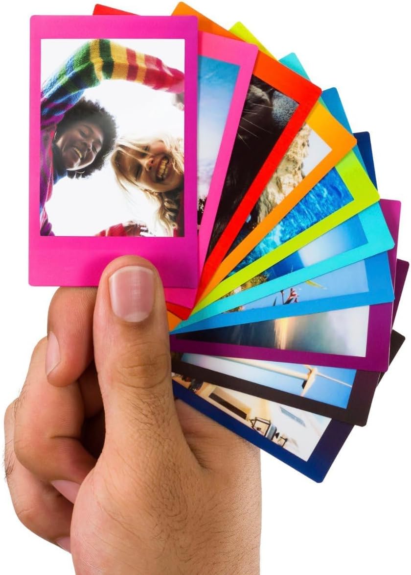 Película Fujifilm Instax Mini Instant Rainbow, 20 hojas + Paño de l...