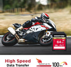 GIGASTONE Tarjeta SD de 64 GB, 2 unidades, cámara Plus, velocidad de hasta 100 MB/s, UHS-I U3 Clase 10 SDXC, tarjeta de memoria SDXC, video Full HD para cámara digital, con 2 mini fundas
