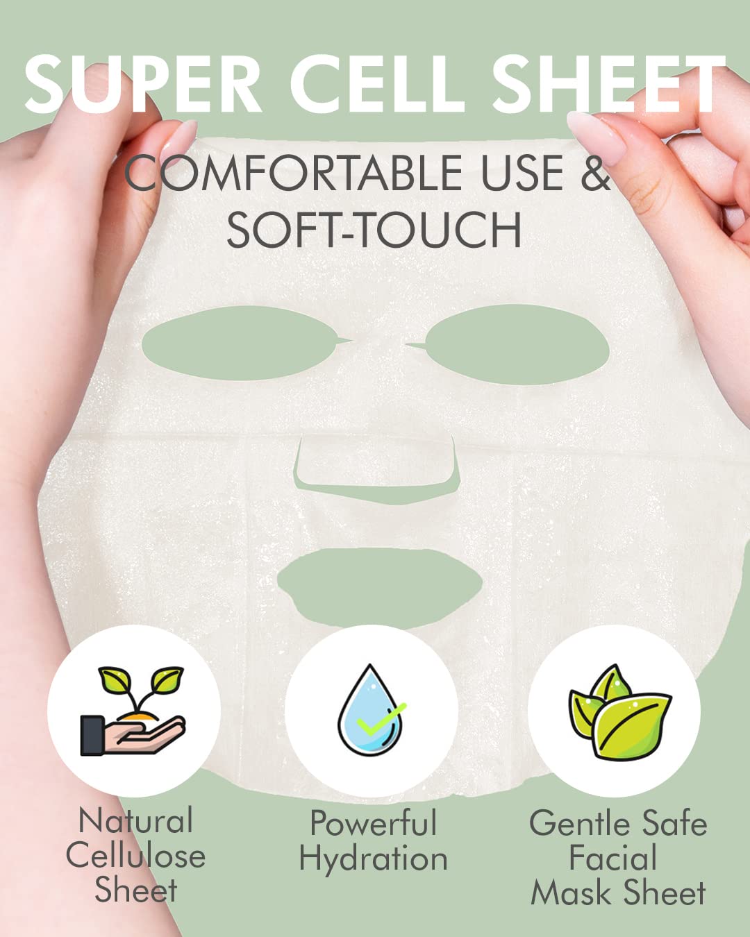DERMAL Mascarillas faciales súper alimentarias para el cuidado de l...