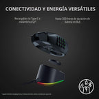 Razer Naga V2 Pro ratón inalámbrico para Multijugador masivo en lín...