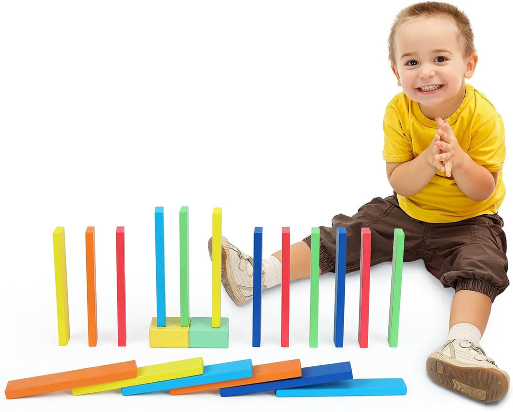 Montessori Toys, Bloques de Construcción de Madera Sólida y Formas, Juego de Xilófono