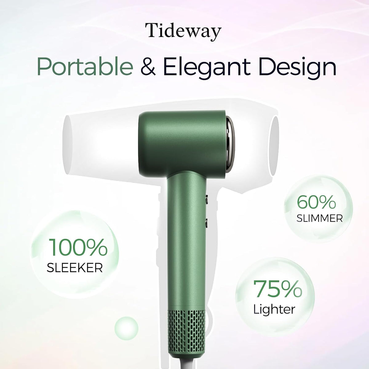 Tideway Secador de pelo profesional de alta velocidad iónico 110,00...