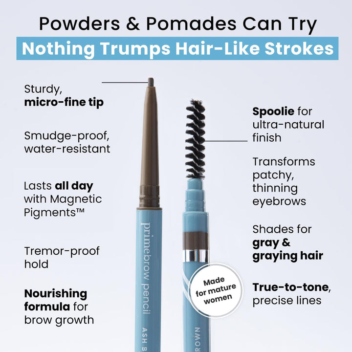 Prime Prometics Lápiz PrimeBrow para mujeres maduras, punta ultrapr...