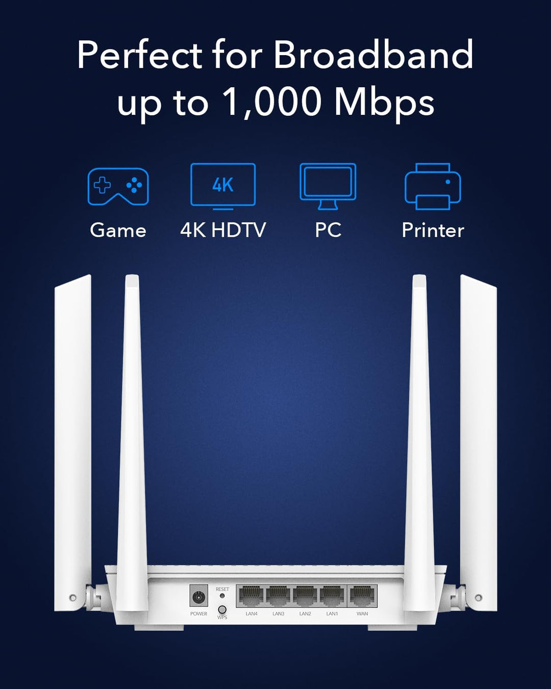 Cudy WR3000S AX3000 Router de malla WiFi 6 de doble banda, 5 puerto...