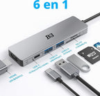 B3 BIGTHREE, TC059, hub USB 3.0 de 2 puertos