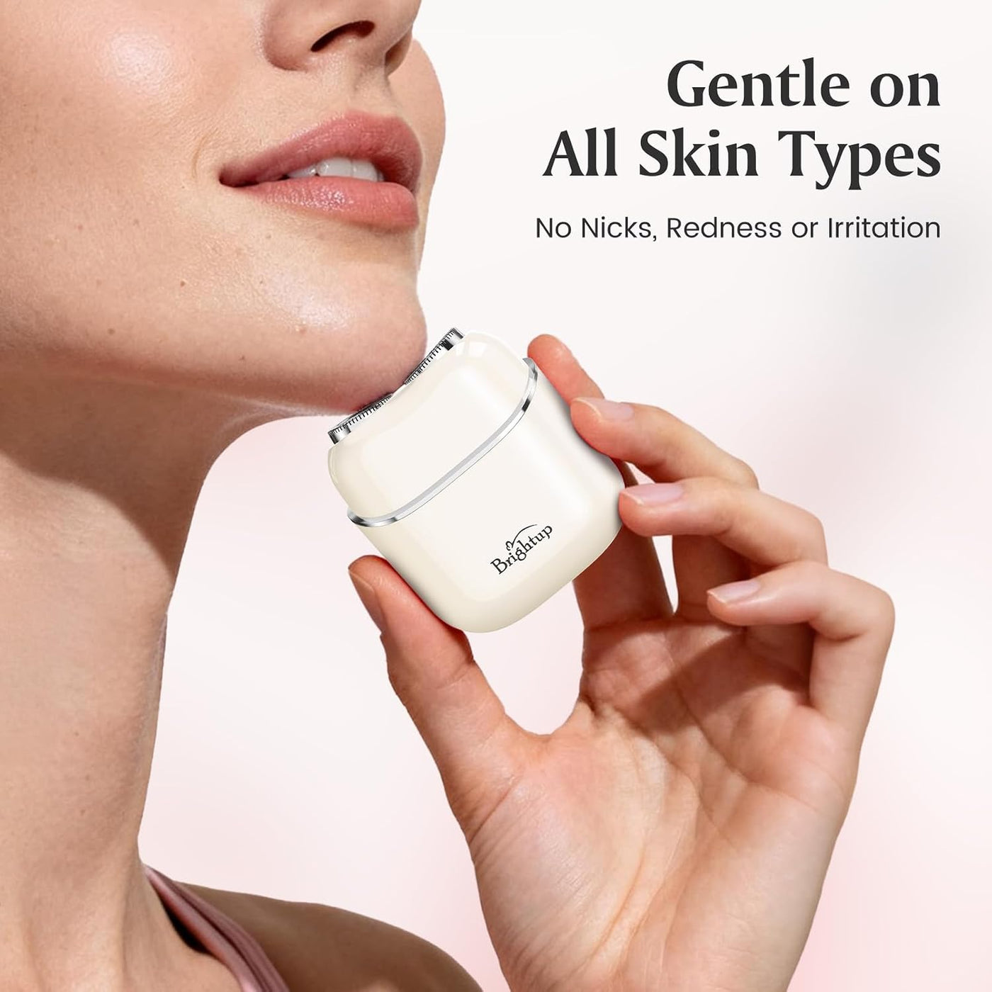 Brightup Depilación facial para mujeres, afeitadora facial eléctric...